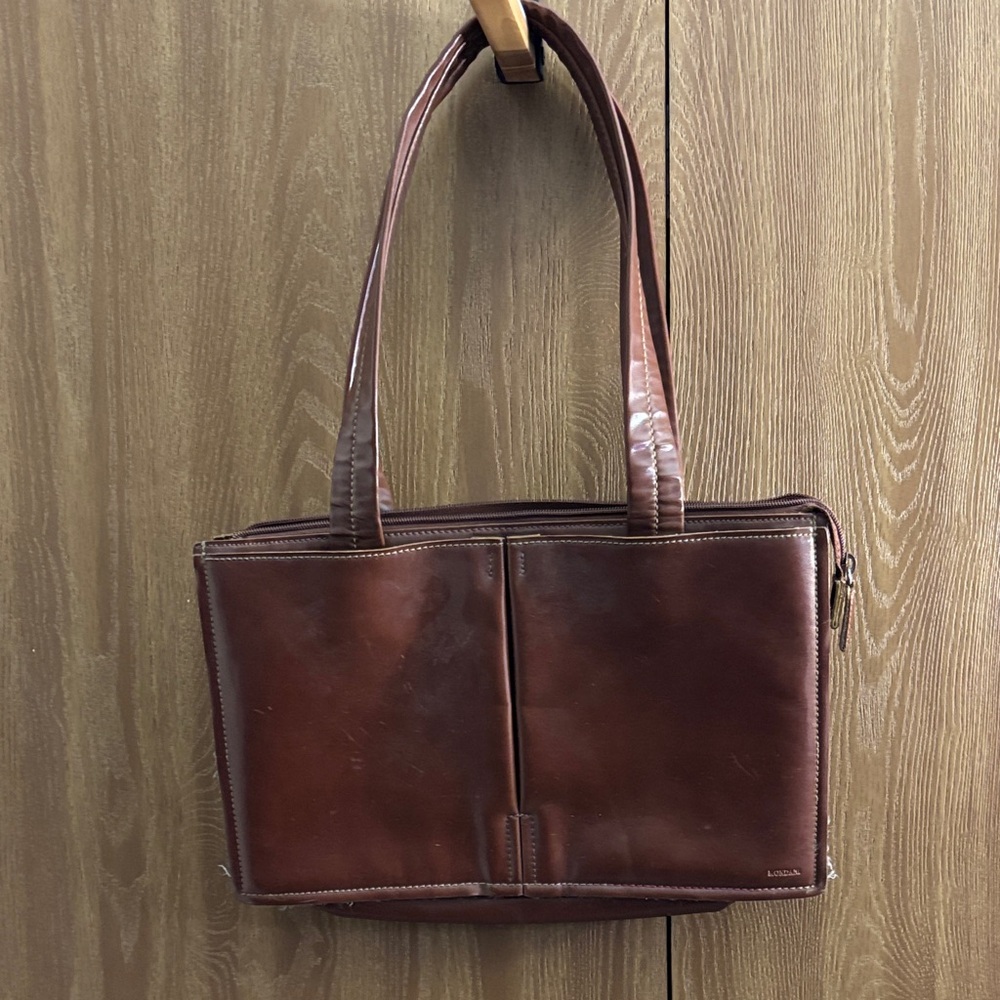 ❤️ Mondani Dark Brown Leather Shoulder Bag